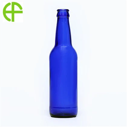 Sticlă de sticlă de bere Dexin albastru safir de 330 ml